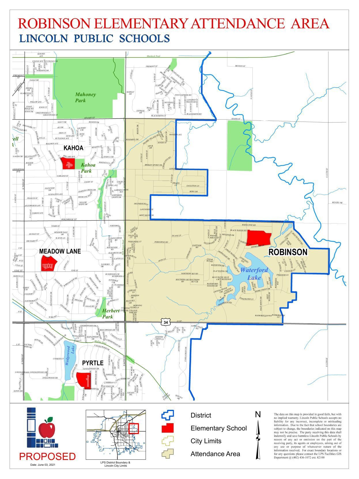 Proposed Robinson boundary